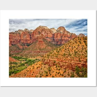 Watchman Trail View, Zion National Park Posters and Art